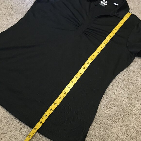 Black Sun Protection Ruched Sports Tee - Picture 15 of 16